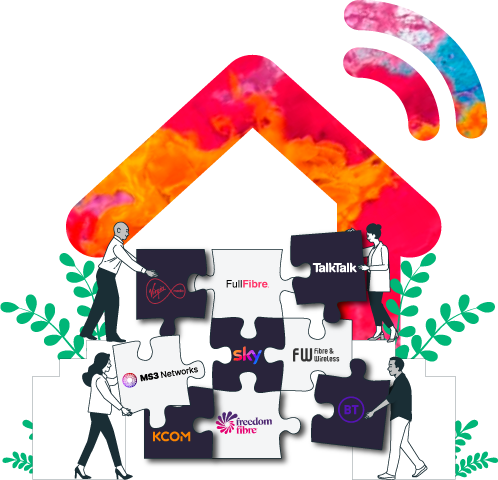 Home Telecom UK's leading utility specialists, broadband, energy, CTW, Sky Q, services, Our Partners